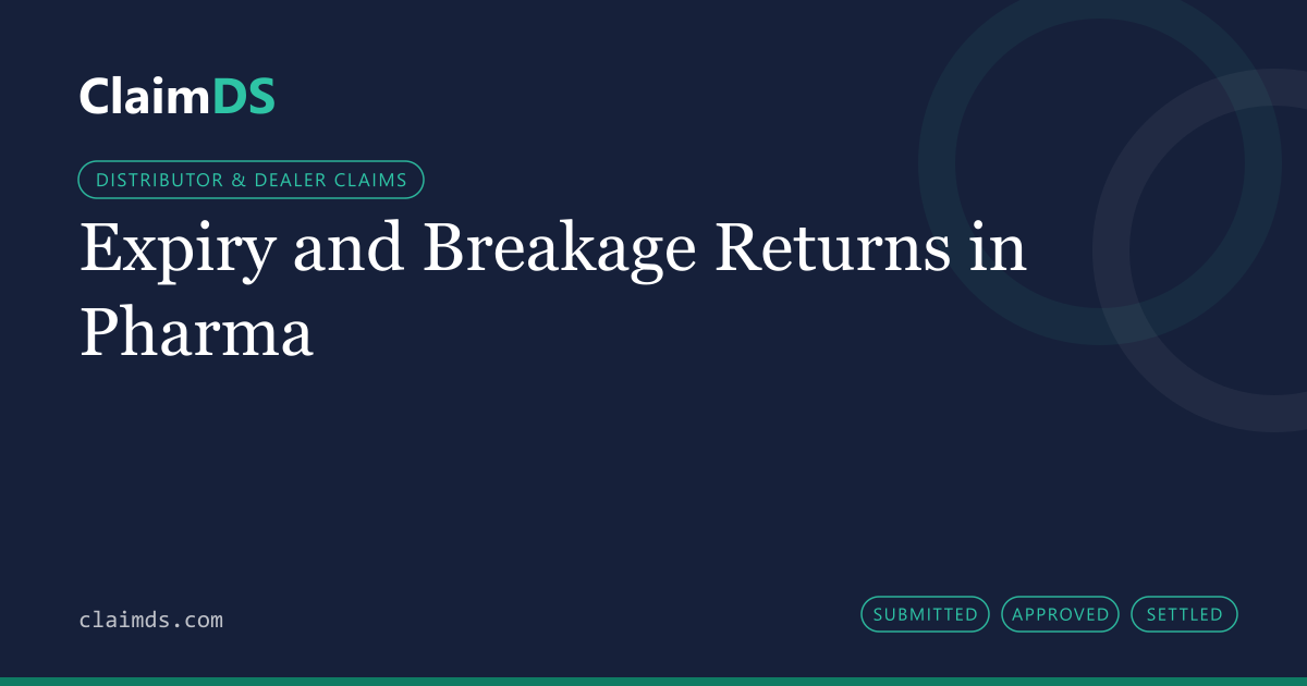 ClaimDS article banner: Expiry and Breakage Returns in Pharma
